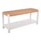 Alaterre Furniture Newport 40in Wood Storage Bench with Handcrafted Woven Rope Seat, White ANNP0550 - alternate 7
